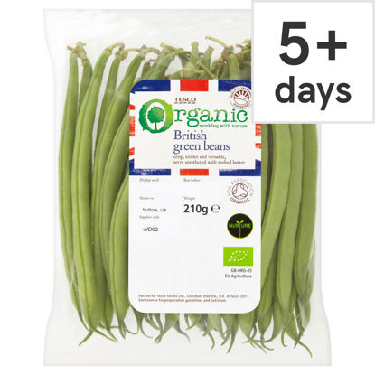 Picture of Tesco Organic Green Beans 225G