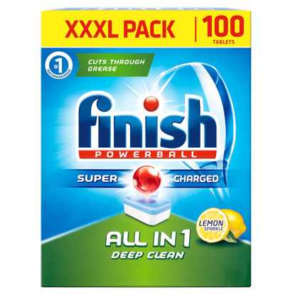 Picture of Finish All In 1 Lemon 100 Dishwasher Tab 1550G