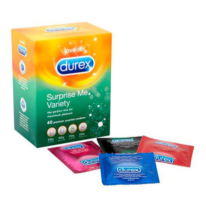 Picture of Durex Surprise Me Variety Pack Of 40 Condoms