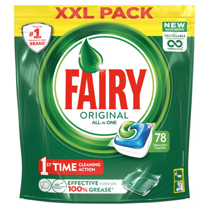 Picture of Fairy All In One Original Dishwasher 78 Capsules 1054G