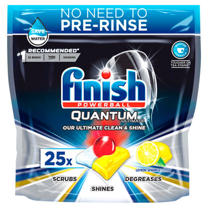 Picture of Finish Quantum Ultimate Lemon 25 Tab Dishwasher 312.5G