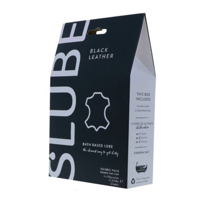 Picture of Slube Black Leather Water Based Bath Gel 500g