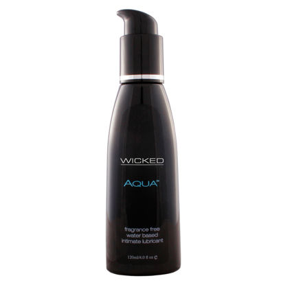 Picture of Wicked Aqua Fragrance Free Water Based Lube 120ml