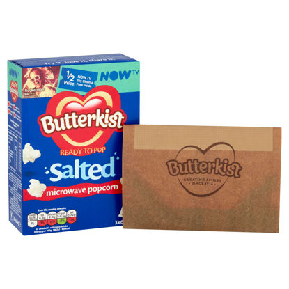 Picture of Butterkist Microwave Salted Popcorn 3X60g
