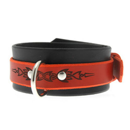 Picture of House Of Eros Red And Black Tribal Collar