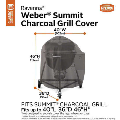 Picture of Classic Accessories Ravenna Charcoal Kettle Barbecue Grill Cover