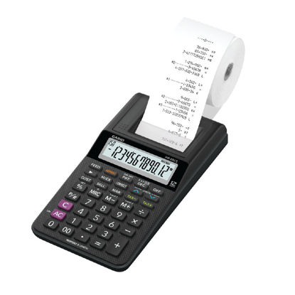 Picture of Casio HR-8RCE Printing Calculator Black (Compatible with 58mm printing rolls) HR8 RCE