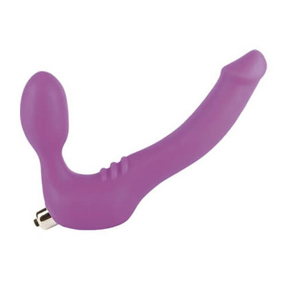Picture of Simply Strapless Large Strap On Vibrator -Purple