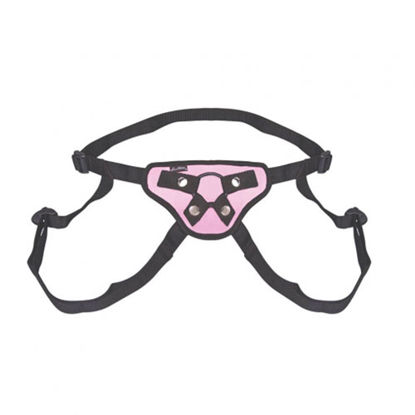 Picture of Lux Fetish Pretty In Pink Strap On Harness