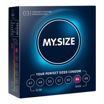 Picture of My.Size Natural Latex Condom 64 Width 3 PCS