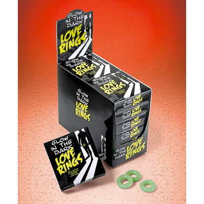 Picture of Glow in the Dark Love Rings - 3 Pack
