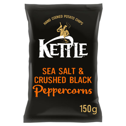 Picture of Kettle Chips Sea Salt & Black Pepper Corns 150G