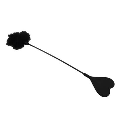 Picture of Bound to Please Silicone Heart Shaped Crop with Feather Tickler