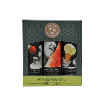 Picture of Earthly Body Edible Massage Oil Gift Set Box