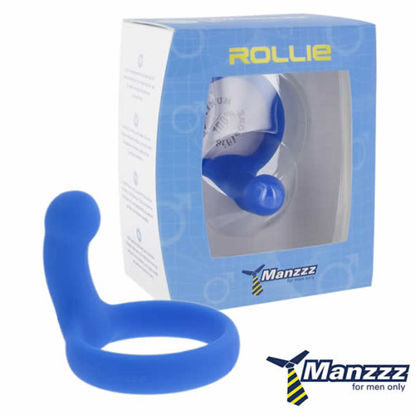 Picture of ManzzzToys  Rollie Blue Testical Ring
