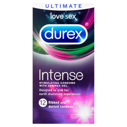 Picture of Durex Intense Ribbed And Dotted Condoms 12 Pack