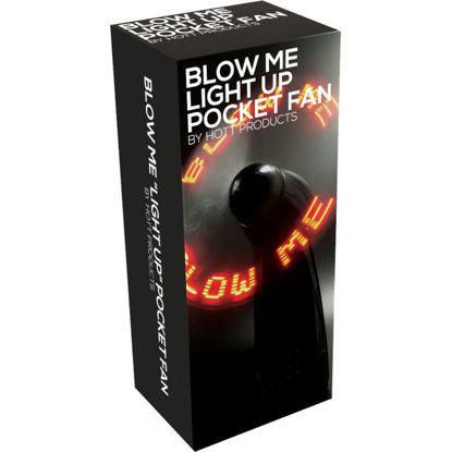 Picture of Blow Me Light Up Pocket Fan Black