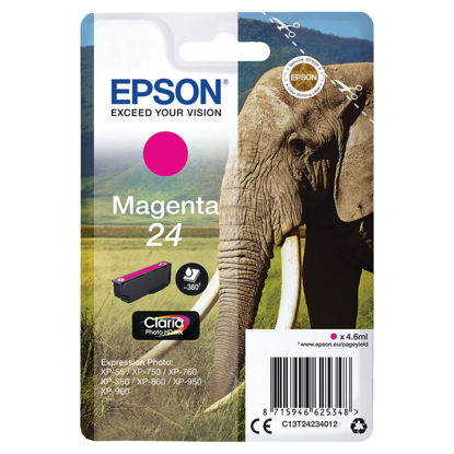Picture of Epson 24 Magenta Ink Cartridge - C13T24234012