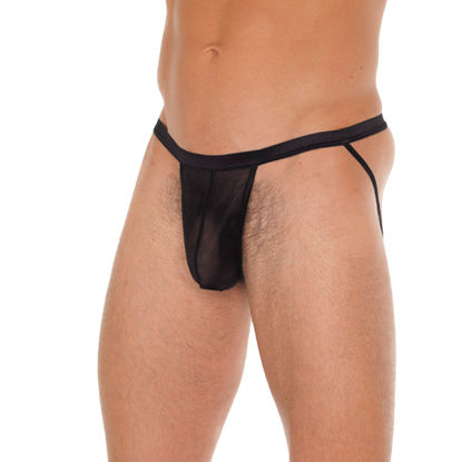 Picture of Mens Black Pouch With Jockstraps