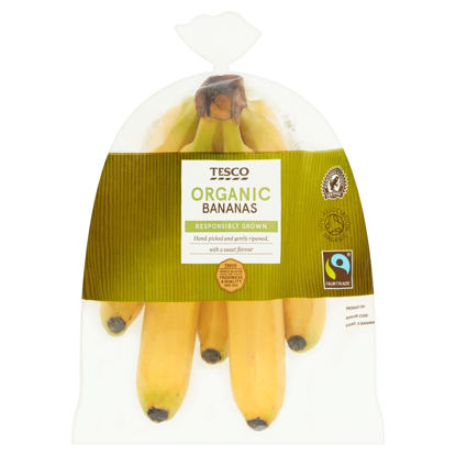 Picture of Tesco Organic Fair Trade Bananas 5 Pack