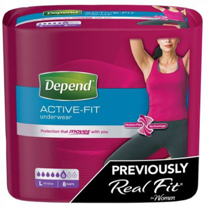 Picture of Depend Real Fit Underwear Lrg F 8S