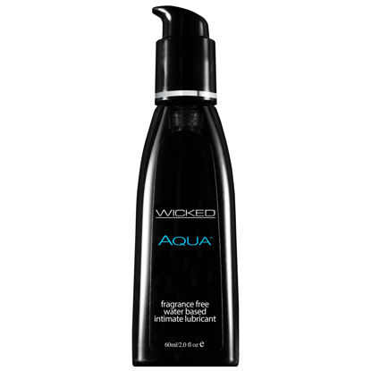 Picture of Wicked Aqua Fragrance Free Waterbase Lubricant 60mls